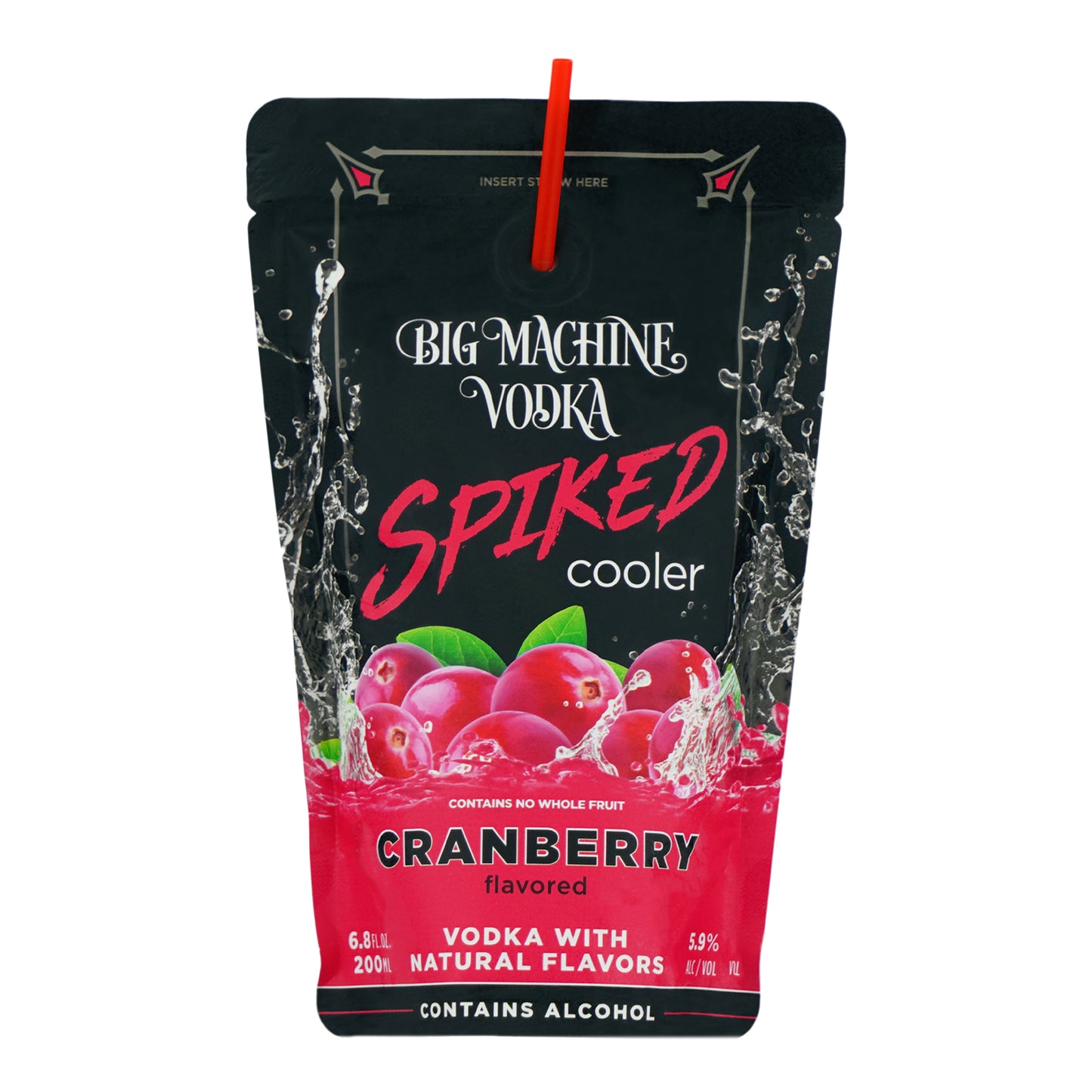 Big Machine Vodka Spiked Cooler Cranberry - 24 Pack