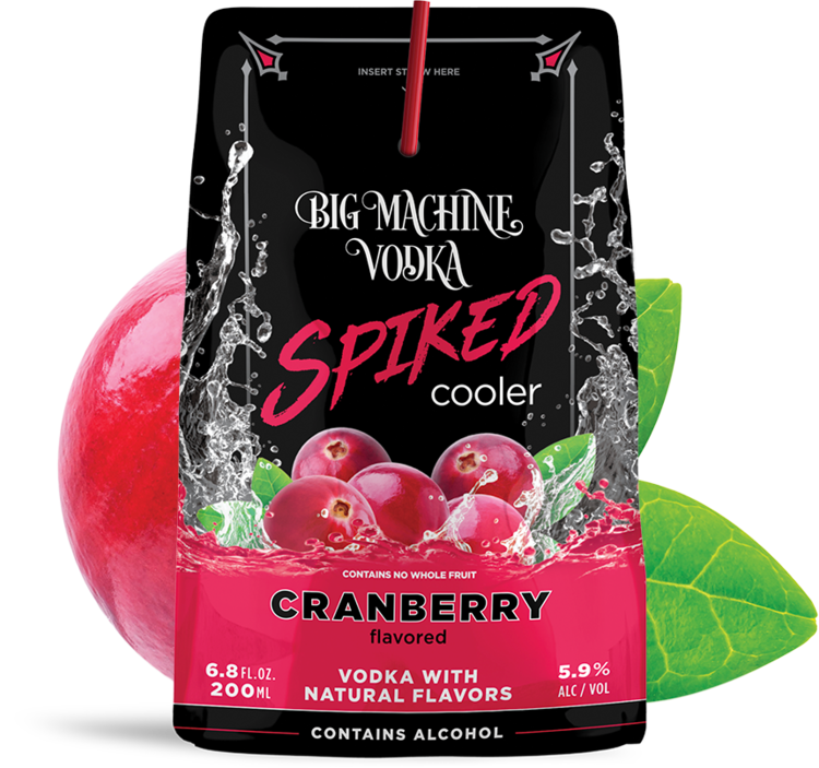 Big Machine Vodka Spiked Cooler Cranberry - 24 Pack