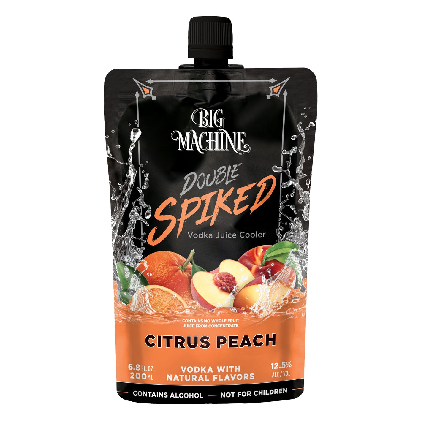 Double Spiked Vodka Juice Cooler Citrus Peach - 24 Pack