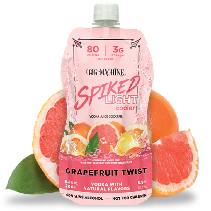 Big Machine Spiked Light Cooler Grapefruit Twist - 24 Pack