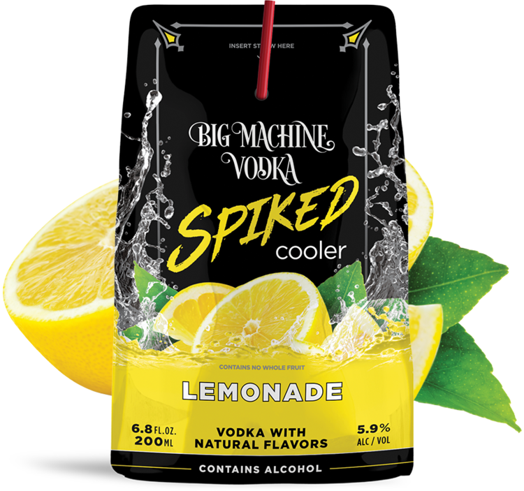 Big Machine Vodka Spiked Cooler Lemonade - 24 Pack