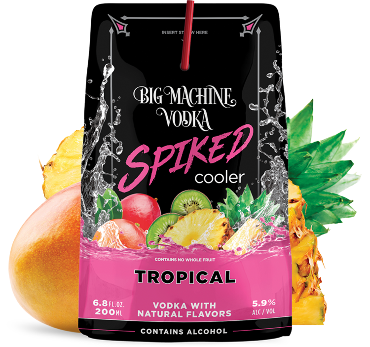 Big Machine Vodka Spiked Cooler Tropical - 24 Pack